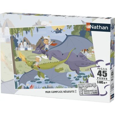 Puzzle Nathan 45 pièces - Les dragons pour enfants Puzzle Nathan 45 pièces - Les dragons pour enfants