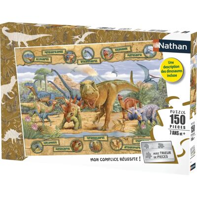 Puzzle Nathan 150 Elementów Gatunków Dinozaurów - Dla Dzieci 6+ Puzzle Nathan 150 Elementów Gatunków Dinozaurów - Dla Dzieci 6+