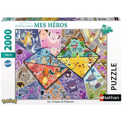 Nathan 87314 Puzzle - 2000 Piece Jigsaw - Pokémon Design - Ages 14+ - Colorful Nathan 87314 Puzzle - 2000 Piece Jigsaw - Pokémon Design - Ages 14+ - Colorful