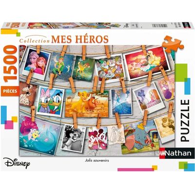 Puzzle Nathan 1500 Pièces - Souvenirs Disney - 84x60cm - Puzzle - Publicité Puzzle Nathan 1500 Pièces - Souvenirs Disney - 84x60cm - Puzzle - Publicité