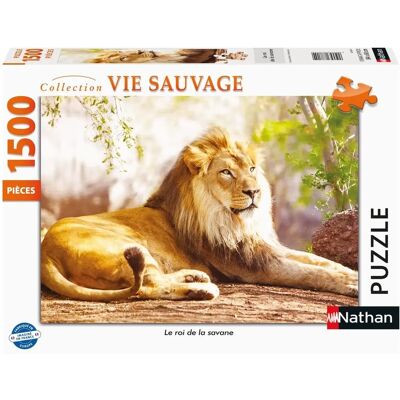 Nathan Puzzle 1500 Pièces - Le Roi de la Savane Nathan Puzzle 1500 Pièces - Le Roi de la Savane