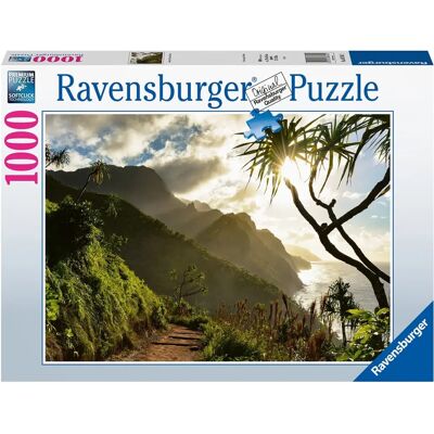 Ravensburger Kalalau Trail Kauai Hawaii Rompecabezas de 1000 Piezas - Rompecabezas de Paisaje Ravensburger Kalalau Trail Kauai Hawaii Rompecabezas de 1000 Piezas - Rompecabezas de Paisaje