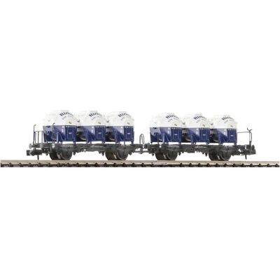 Fleischmann 6660046 N Güterwagen - Doppel-Einheit Fleischmann 6660046 N Güterwagen - Doppel-Einheit