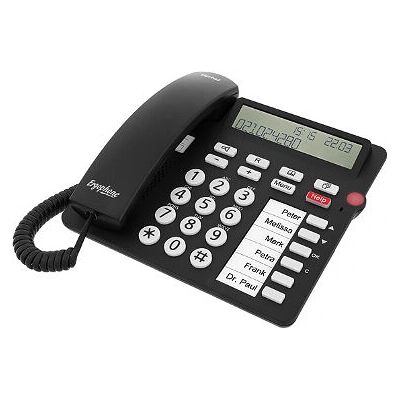 Tiptel 1300 - Großtasten, Zweizeiliges Display, Notruffunktion - Telefon Tiptel 1300 - Großtasten, Zweizeiliges Display, Notruffunktion - Telefon