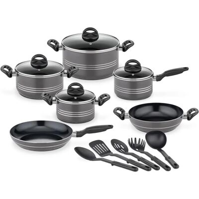 Ensemble de cuisson GSW Milano Nero - induction, 5 pièces - Publicité Ensemble de cuisson GSW Milano Nero - induction, 5 pièces - Publicité