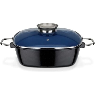 Arrostiera GSW - Alluminio, Induzione, Coperchio in Vetro, 28x28cm - 5L Arrostiera GSW - Alluminio, Induzione, Coperchio in Vetro, 28x28cm - 5L