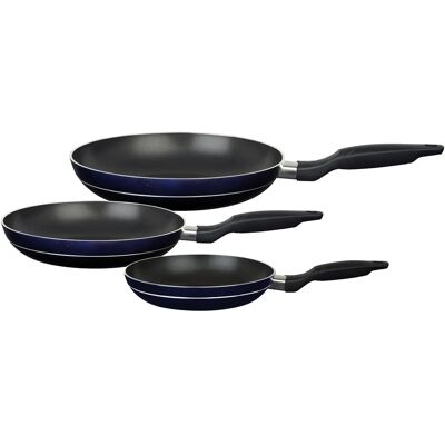 Gourmet Kochgeschirr-Set - Blau, 28cm Pfannen für Induktion Gourmet Kochgeschirr-Set - Blau, 28cm Pfannen für Induktion