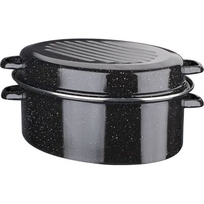 Cocotte GSW 32cm en acier émaillé, noir - Publicité Cocotte GSW 32cm en acier émaillé, noir - Publicité