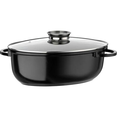 Rôtissoire ovale GSW Céramique induction - 8,5L, Noir - Publicité Rôtissoire ovale GSW Céramique induction - 8,5L, Noir - Publicité