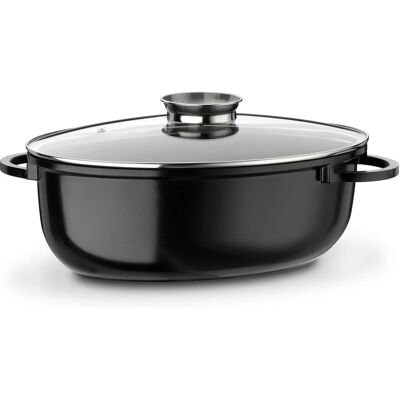 Rôti GSW Modèle 410588 Aluminium Induction - 10L - Noir - Publicité Rôti GSW Modèle 410588 Aluminium Induction - 10L - Noir - Publicité
