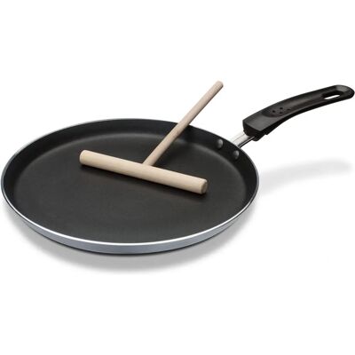 Gsw 456722 Poêle à Crêpes - Induction, Gris/Noir, Aluminium, 26 cm - Publicité Gsw 456722 Poêle à Crêpes - Induction, Gris/Noir, Aluminium, 26 cm - Publicité