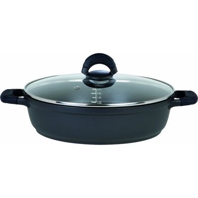GSW SilcoGuss noir Bräter - Aluminium-Guss, 2,7L, 24cm, Induktion GSW SilcoGuss noir Bräter - Aluminium-Guss, 2,7L, 24cm, Induktion
