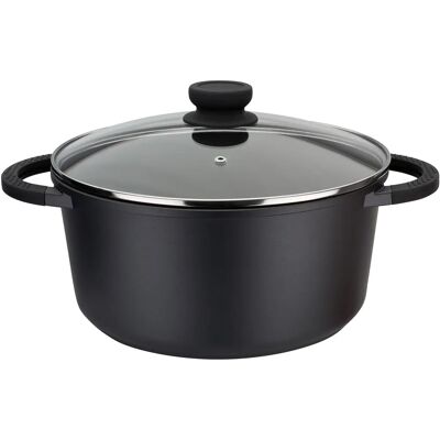 GSW SilcoGuss schwarz 28cm Aluminium Induktion geeignet Kochtopf GSW SilcoGuss schwarz 28cm Aluminium Induktion geeignet Kochtopf