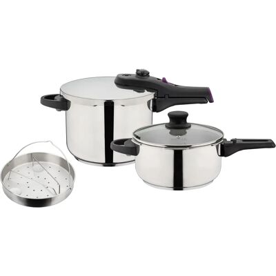 GSW System RAPID Schnellkochtopf - Edelstahl, 22cm, 6L GSW System RAPID Schnellkochtopf - Edelstahl, 22cm, 6L
