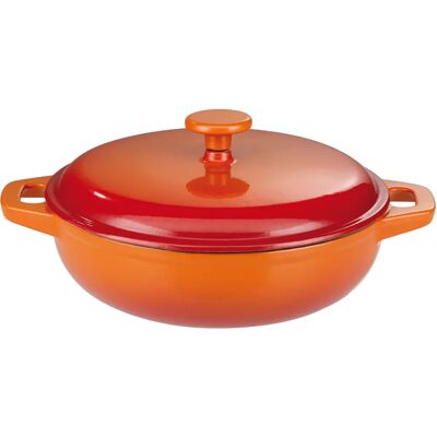 GSW Orange Cast Iron Cookware Set - 4.5L & 30cm Dutch Oven GSW Orange Cast Iron Cookware Set - 4.5L & 30cm Dutch Oven