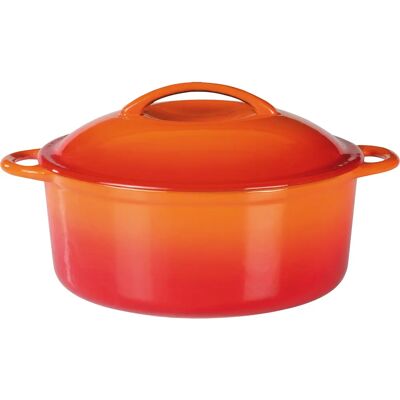 GSW Orange Shadow Gusseisen Kochtopf - 4L, Induktion geeignet GSW Orange Shadow Gusseisen Kochtopf - 4L, Induktion geeignet