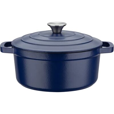 GSW Blue Magic Gusseisentopf - 20cm - Blau - 2,2L GSW Blue Magic Gusseisentopf - 20cm - Blau - 2,2L