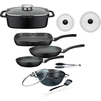 Gourmet Kochgeschirr-Set - Schwarz - Induktion Gourmet Kochgeschirr-Set - Schwarz - Induktion