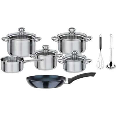 GSW Silver Star Topf-Set - Induktion, Edelstahl, Blau GSW Silver Star Topf-Set - Induktion, Edelstahl, Blau