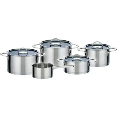 Set de Casseroles GSW Elegance - Compatible induction Inox - Publicité Set de Casseroles GSW Elegance - Compatible induction Inox - Publicité