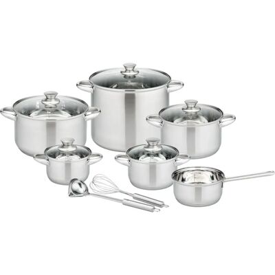 GSW Rigo Edelstahl-Kochgeschirr-Set mit Induktionskompatibilität GSW Rigo Edelstahl-Kochgeschirr-Set mit Induktionskompatibilität