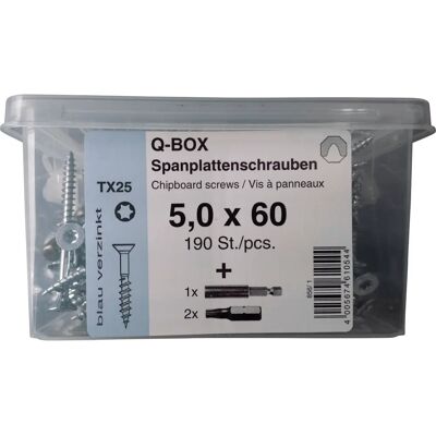 REISSER Q200 TX 5,0X60 - Tornillos - 190 piezas REISSER Q200 TX 5,0X60 - Tornillos - 190 piezas