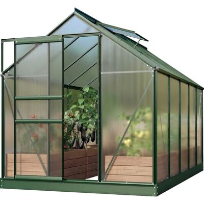 VITAVIA Venus 6200 Gewächshaus - Smaragdgrün - 6,2 m² - Aluminium VITAVIA Venus 6200 Gewächshaus - Smaragdgrün - 6,2 m² - Aluminium