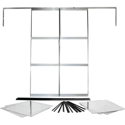 VITAVIA Sirius Silber Gewächshaustür - Außenbereich VITAVIA Sirius Silber Gewächshaustür - Außenbereich