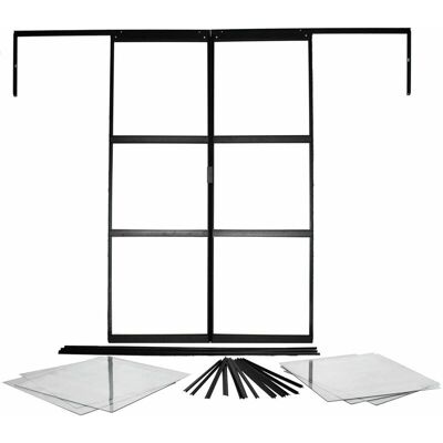 VITAVIA Sirius Gewächshaustür - Sicherheitsglas, Schwarz, 122x191cm VITAVIA Sirius Gewächshaustür - Sicherheitsglas, Schwarz, 122x191cm