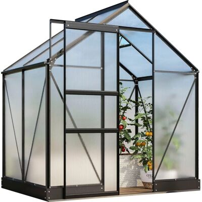 VITAVIA Apollo 2500 Gewächshaus - 2,5 m² Aluminium/Polycarbonat VITAVIA Apollo 2500 Gewächshaus - 2,5 m² Aluminium/Polycarbonat