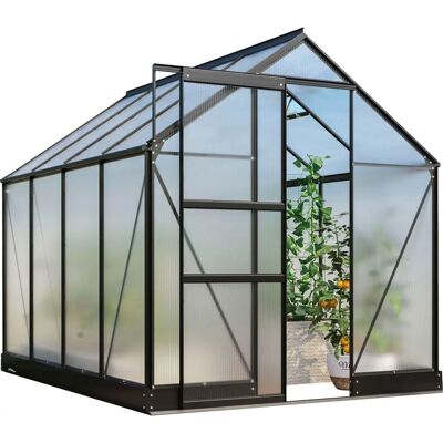 VITAVIA Apollo 5000 Gewächshaus - Aluminium, Schwarz, 5 m² VITAVIA Apollo 5000 Gewächshaus - Aluminium, Schwarz, 5 m²