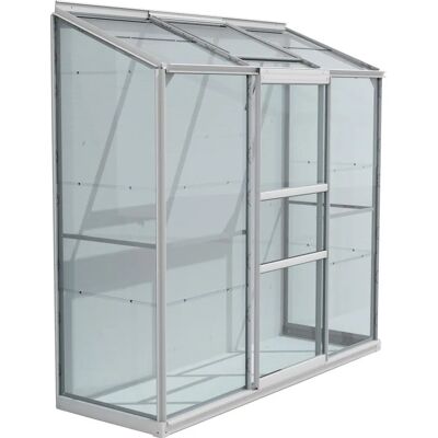 VITAVIA Styx 1300 Aluminium-Gewächshaus - 1,3 m² - silber VITAVIA Styx 1300 Aluminium-Gewächshaus - 1,3 m² - silber