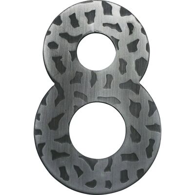Schösswender Hausnummer 8 Schmiedeeisen Schwarz - Türschild Schösswender Hausnummer 8 Schmiedeeisen Schwarz - Türschild