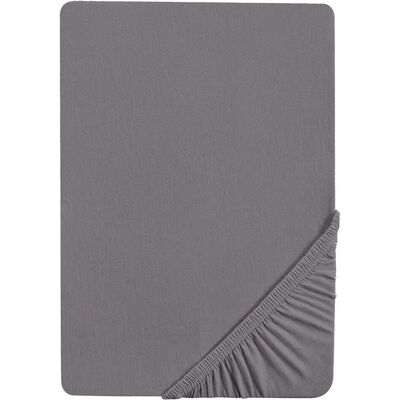Housse de matelas jersey Biberna - 90-180cm - Gris - Publicité Housse de matelas jersey Biberna - 90-180cm - Gris - Publicité