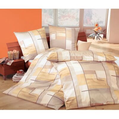 BIBERNA Beige Feinbiber Bettwäsche-Set - Bett und Kissenbezüge BIBERNA Beige Feinbiber Bettwäsche-Set - Bett und Kissenbezüge