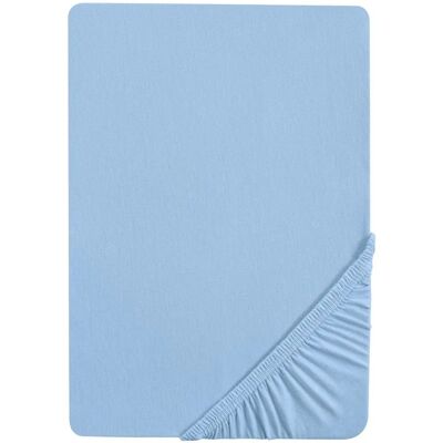 Biberna Marc - bleu glacier 140-160x200 Jersey - Drap-housse - Publicité Biberna Marc - bleu glacier 140-160x200 Jersey - Drap-housse - Publicité