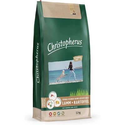 Christopherus Lam en Aardappel Hondenvoer - Graanvrij, 12kg Christopherus Lam en Aardappel Hondenvoer - Graanvrij, 12kg