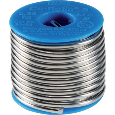 Felder Rotin3 Cu-Sn97Cu3 Conexión de soldadura - Tubo de cobre - 250g Felder Rotin3 Cu-Sn97Cu3 Conexión de soldadura - Tubo de cobre - 250g