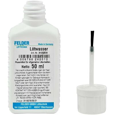 Liquido saldatura Felder - 50 ml - Saldatura generale Liquido saldatura Felder - 50 ml - Saldatura generale