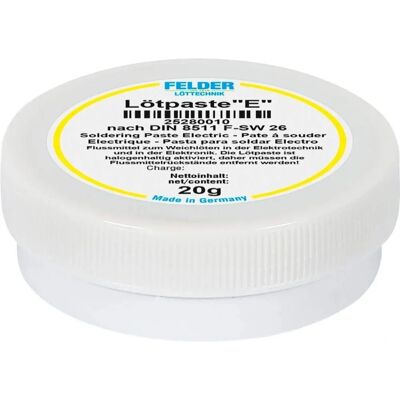 Felder Löttechnik ISO-Flux E Lötpaste - Flussmittel - 20 g Felder Löttechnik ISO-Flux E Lötpaste - Flussmittel - 20 g