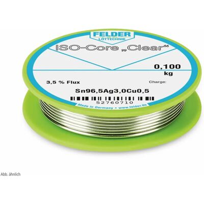 Felder Bleifreies Lötzinn Sn96,5Ag3Cu0,5 - Hand/Automatik 1mm Felder Bleifreies Lötzinn Sn96,5Ag3Cu0,5 - Hand/Automatik 1mm