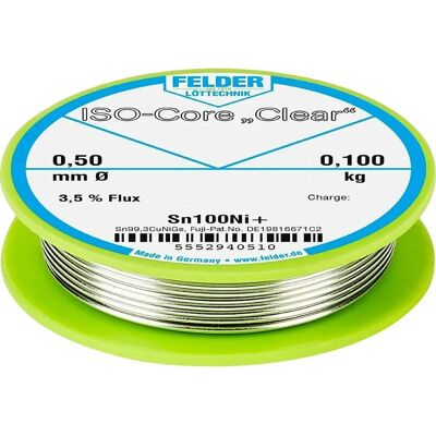 Felder Löttechnik Sn100Ni+ Doorzichtig Soldeerdrad - Accessoires Felder Löttechnik Sn100Ni+ Doorzichtig Soldeerdrad - Accessoires