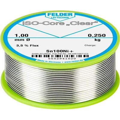 FELDER LÖTTECHNIK Sn100Ni+ Fil à souder sans plomb - Soudure - Publicité FELDER LÖTTECHNIK Sn100Ni+ Fil à souder sans plomb - Soudure - Publicité