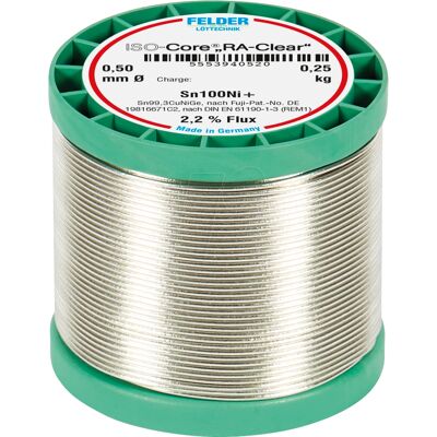 FELDER LÖTTECHNIK - LZ F7 BF 0,5 250 - Ø 0,5 mm - Solder wire FELDER LÖTTECHNIK - LZ F7 BF 0,5 250 - Ø 0,5 mm - Solder wire