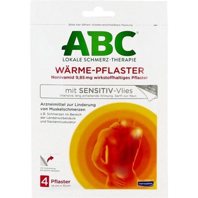 ABC Sensitives Wärme-Pflaster - Muskelschmerzen ABC Sensitives Wärme-Pflaster - Muskelschmerzen