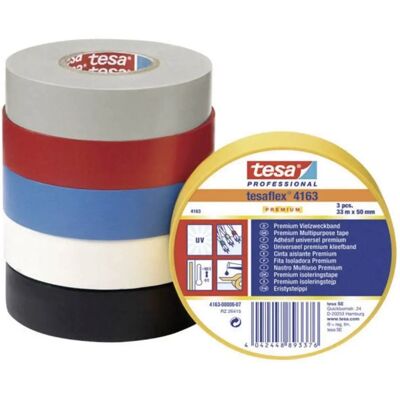 Tesaflex 4163 PVC Isolierband - 33m x 25mm - Weiß - Elektrische Isolierband Tesaflex 4163 PVC Isolierband - 33m x 25mm - Weiß - Elektrische Isolierband