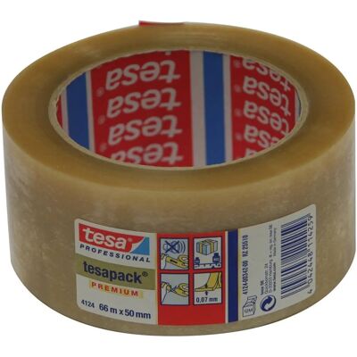 Tesa 04124 Verpackungsband - 19mm x 66m - Transparent, Braun, Weiß, Rot Tesa 04124 Verpackungsband - 19mm x 66m - Transparent, Braun, Weiß, Rot