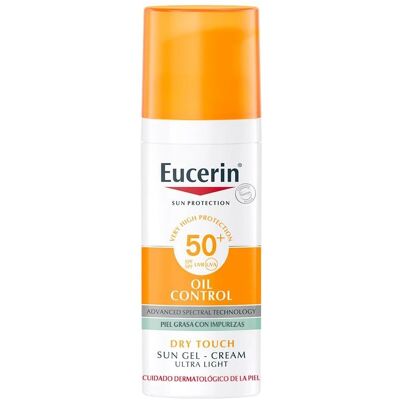Eucerin Sonnenöl Kontrolle Trockenes Berührungs-Gel-Creme SPF 50+ (50 ml) Eucerin Sonnenöl Kontrolle Trockenes Berührungs-Gel-Creme SPF 50+ (50 ml)