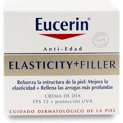 Eucerin Anti-Age Elasticity+Filler Crème de Jour SPF 15 (50ml) - Publicité Eucerin Anti-Age Elasticity+Filler Crème de Jour SPF 15 (50ml) - Publicité