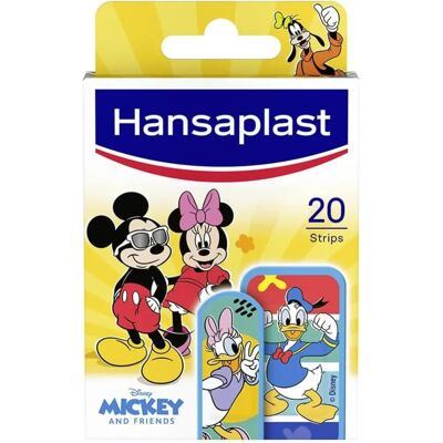 Hansaplast Bandages Mickey Mouse Enfants - 20 unités - Publicité Hansaplast Bandages Mickey Mouse Enfants - 20 unités - Publicité